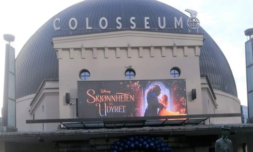 Visualed storskærm på Nordisk film's Colosseum i Oslo